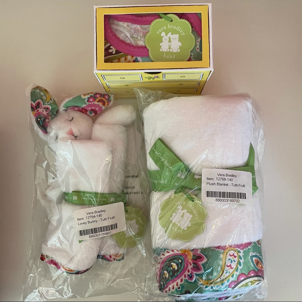 Vera Bradley Tutti Frutti Baby Set Blanket Onesie